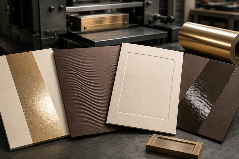 Foil, Embossing, Debossing and Spot UV Compared