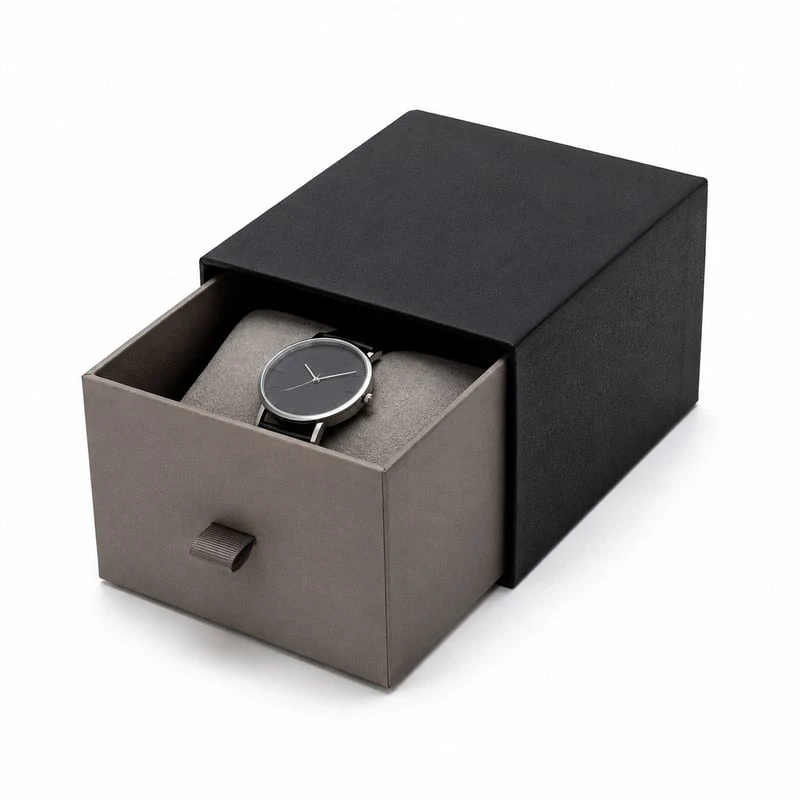 Boîte tiroir pour montre individuelle
