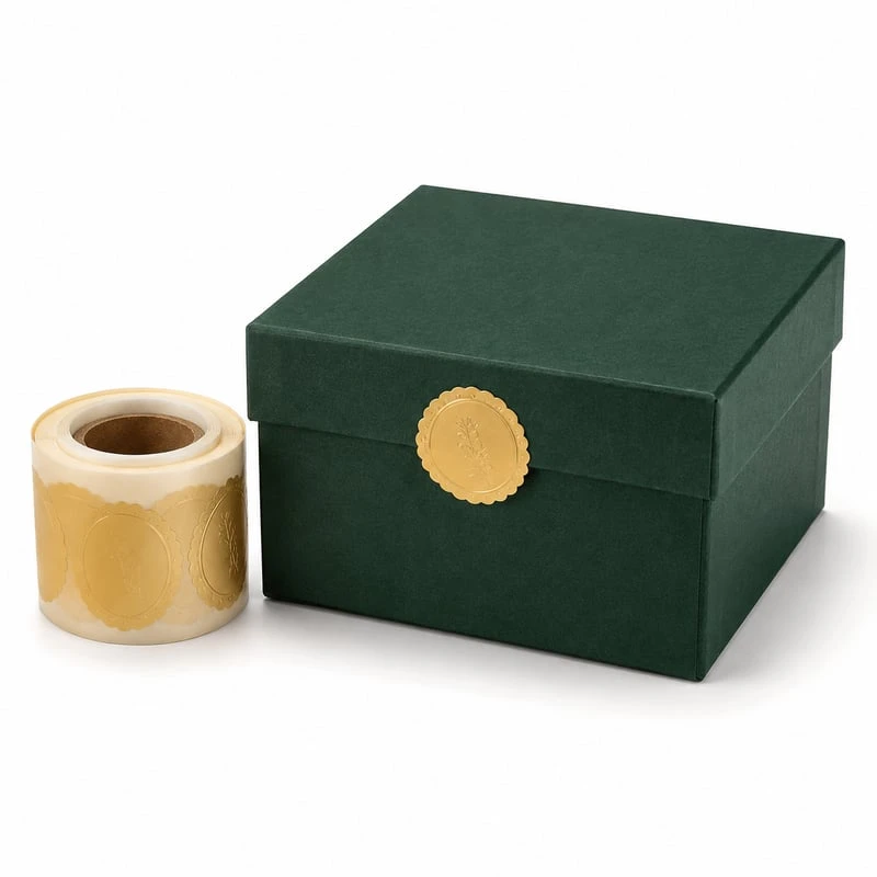 Étiquettes de scellage pour boîtes à bijoux