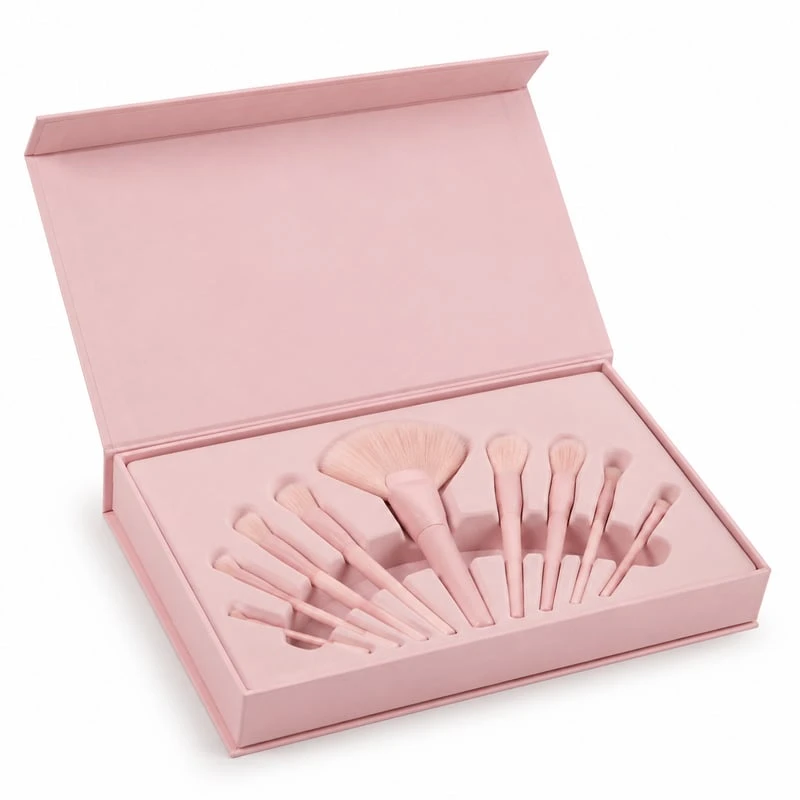 Boîte rigide pour pinceaux de maquillage