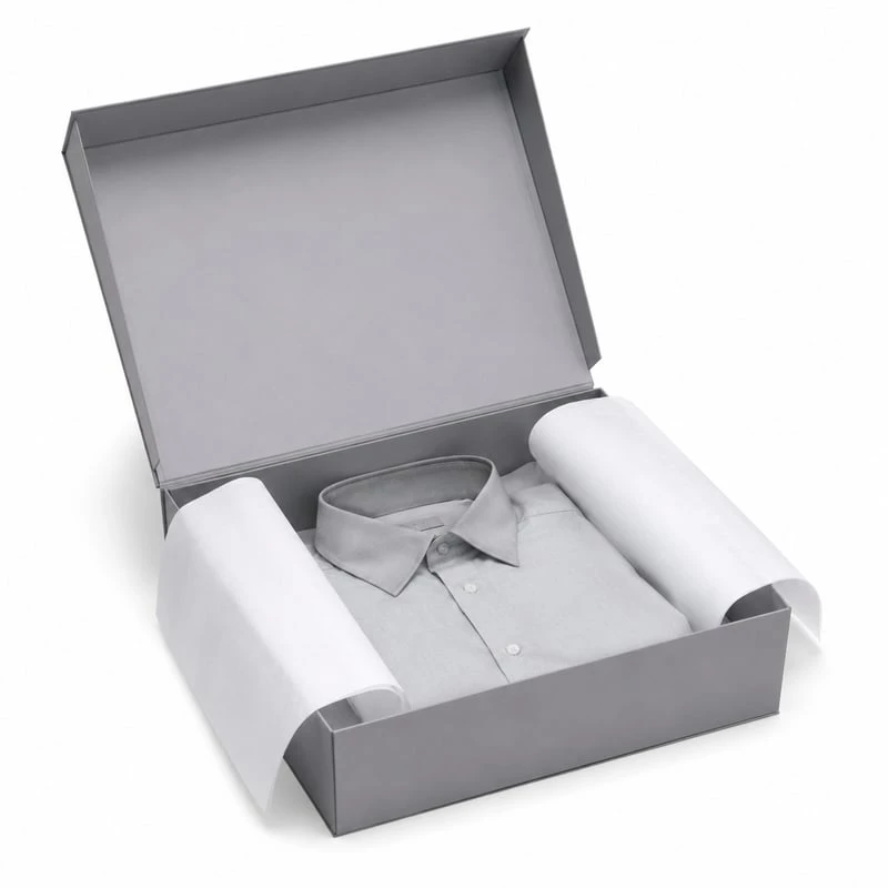 Boîte rigide pour chemise pliée